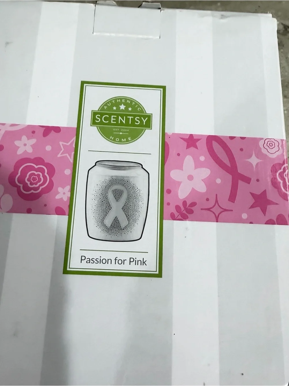 Scentsy Pink Ribbon Ceramic Warmer